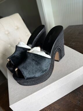 Jimmy Choo Black Deedee 125 sz. 38-1/2